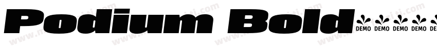 Podium Bold字体转换